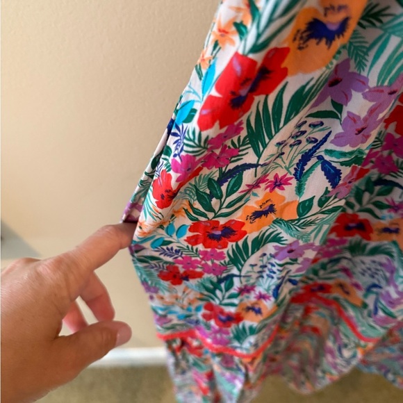 Lost + Wander Summer Floral Print Puff Sleeve Midi Dress - Picture 5 of 9